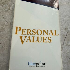 Bluepoint LEADERSHIP PRODUCT - Identifying Personal Values card deck.